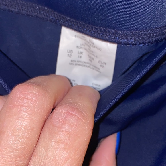 NEW Caribbean Joe Island Supply Company Swim - size 12 navy - Picture 4 of 4